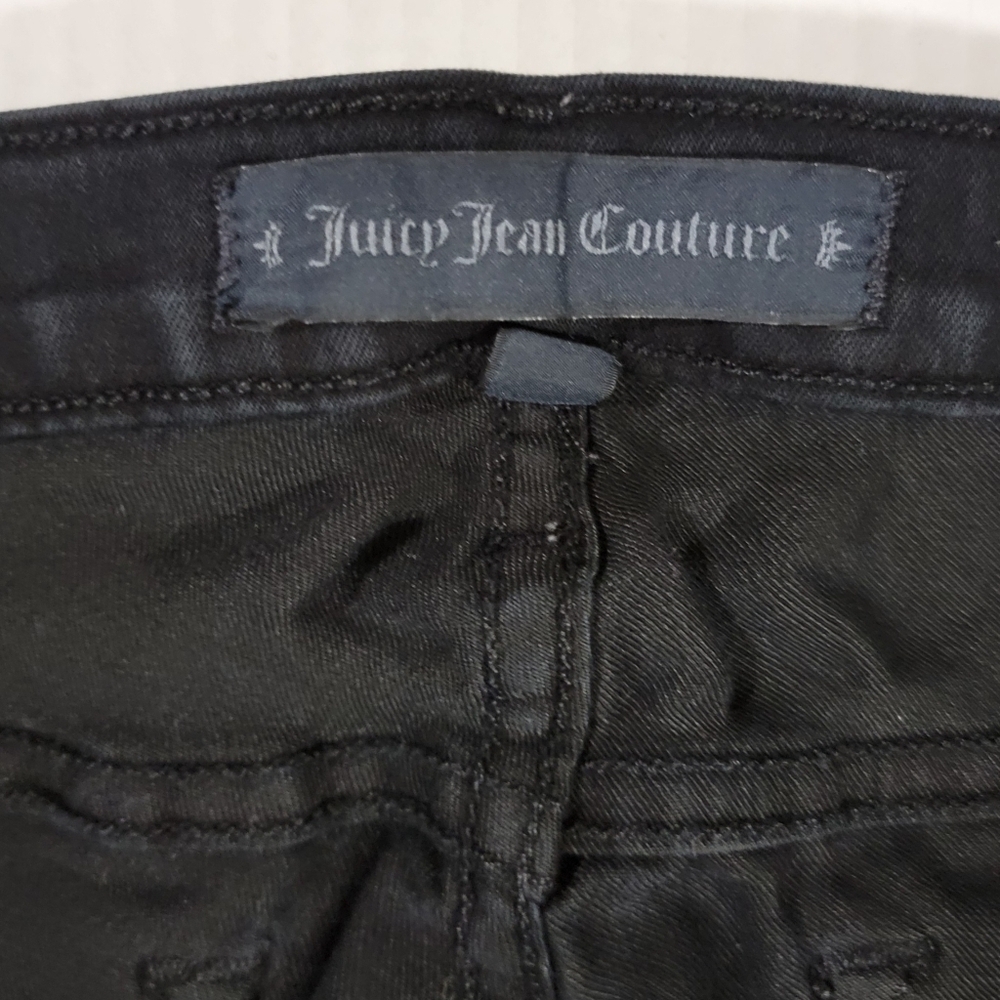 Juicy Couture Jeans Rocker Boot Black Womens Size 27 - Picture 6 of 10